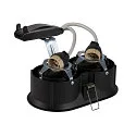 SLV Ceiling recessed luminaire HORN double QPAR51, 25W, black