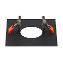 SLV Montering ramme til NUMINOS® XS, 160/70mm, firkantet, sort