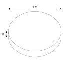 SLV Montering ramme til NUMINOS® M, 240/120mm, rund, hvid