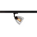 SLV 3-faset spot PARA CONE GL GU10, gennemsigtig, bambus
