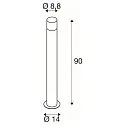 SLV Standerlampe GRAFIT 90 Pole, E27, rund, antracit