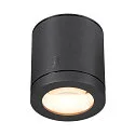 SLV Udendørs loftlampe ENOLA OCULUS CL SINGLE IP65, antracit dæmpbar