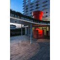 SLV Udendørs loftlampe ENOLA OCULUS CL SINGLE IP65, antracit dæmpbar