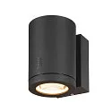 SLV Udendørs wall luminaire ENOLA OCULUS WL SINGLE IP65, antracit dæmpbar