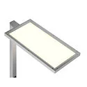 SLV Bordlampe WORKLIGHT UGR < 19 IP20, sølv dæmpbar