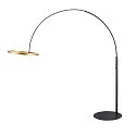 Standerlampe ONE BOW FL up / down, messing, sort dæmpbar