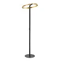 SLV Standerlampe ONE STRAIGHT FL up / down, messing, sort dæmpbar
