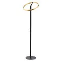 SLV Standerlampe ONE STRAIGHT FL up / down, messing, sort dæmpbar