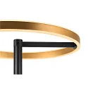 SLV Standerlampe ONE STRAIGHT FL up / down, messing, sort dæmpbar