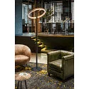 SLV Standerlampe ONE STRAIGHT FL up / down, messing, sort dæmpbar