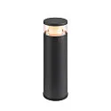 SLV bollard lamp M-POL 30 cylindrical, short, without socket IP65, anthracite dimmable