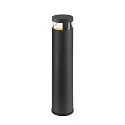 SLV bollard lamp M-POL 60 cylindrical, short, without socket IP65, anthracite dimmable