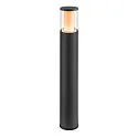 SLV bollard lamp M-POL 90 cylindrical, short, without socket IP65, anthracite dimmable