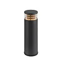 SLV lampehoved M-POL S LOUVER on/off IP65, antracit 