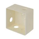 SLV wall recessed luminaire CONCRETO EL WING square, indirect, switchable IP65, grey, black 