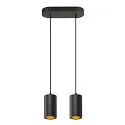 Pendel ASTO TUBE 2-flammer, stiv, lang GU10 IP20, sort dæmpbar