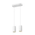 SLV Pendel ASTO TUBE 2-flammer, stiv, lang GU10 IP20, hvid dæmpbar