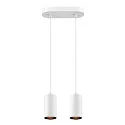 SLV Pendel ASTO TUBE 2-flammer, stiv, lang GU10 IP20, hvid dæmpbar