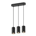 Pendel ASTO TUBE 3-flammer, stiv, lang GU10 IP20, sort dæmpbar