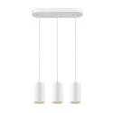 Pendel ASTO TUBE 3-flammer, stiv, lang GU10 IP20, hvid dæmpbar