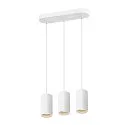 SLV Pendel ASTO TUBE 3-flammer, stiv, lang GU10 IP20, hvid dæmpbar