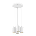 pendant luminaire ASTO TUBE 4 flames, round, rigid GU10 IP20, white dimmable