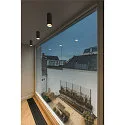 SLV Downlight ASTO TUBE cylindrisk, stiv, overflademonteret version GU10 IP20, sort dæmpbar