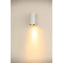 SLV wall luminaire ASTO TUBE down, 1 flame, cylindrical, rigid GU10 IP20, white dimmable