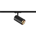 1-faset spot ASTO TUBE rund, kardanisk drejning GU10 IP20, sort dæmpbar
