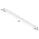 SLV 3-faset monteringsskinne S-TRACK PHASE & DALI 2M DALI styrbar, hvid