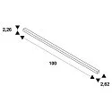 SLV surface-mounted track TRACK 48V standard, DALI controllable, white