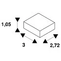 SLV loftklemme TRACK 48V, sort