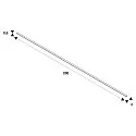 SLV cover TRACK 48V for surface-mounted track, white