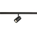 Skinne spot NUMINOS® XS TRACK 48V DALI styrbar IP20, chrom, sort dæmpbar
