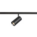 Skinne spot NUMINOS® S TRACK 48V DALI styrbar IP20, chrom, sort dæmpbar