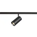 Skinne spot NUMINOS® S TRACK 48V DALI styrbar IP20, chrom, sort dæmpbar