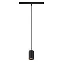 Pendel NUMINOS® XS TRACK 48V DALI styrbar IP20, sort dæmpbar