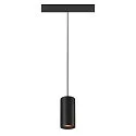 Pendel NUMINOS® S TRACK 48V DALI styrbar IP20, sort dæmpbar