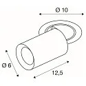 SLV Indbygnings loftlampe NUMINOS® PROJECTOR S cylindrisk, hvid