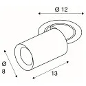 SLV Indbygnings loftlampe NUMINOS® PROJECTOR M cylindrisk, hvid