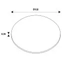 Dæksel UNIVERSAL DOWNLIGHT MOVE rund, svingbar, sort