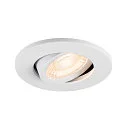 Dæksel UNIVERSAL DOWNLIGHT MOVE rund, svingbar, hvid