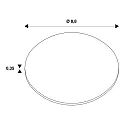 SLV Ring UNIVERSAL DOWNLIGHT rund, sort