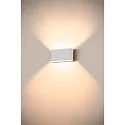 SLV Udendørs wall luminaire OVAL 18 WL IP65, hvid