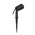 SLV gorund spike luminaire SYNA PLANT round, tiltable IP65, black 