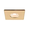 SLV Dæksel UNIVERSAL DOWNLIGHT IP65 firkantet, blank, guld