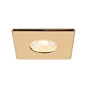 SLV Dæksel UNIVERSAL DOWNLIGHT IP65 firkantet, blank, guld
