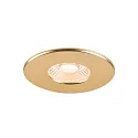 SLV Dæksel UNIVERSAL DOWNLIGHT IP20 rund, svingbar, guld mat