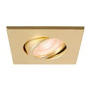 SLV Dæksel UNIVERSAL DOWNLIGHT IP20 firkantet, svingbar, guld mat