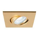 SLV Dæksel UNIVERSAL DOWNLIGHT IP20 firkantet, svingbar, guld mat